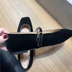 J. Crew Velvet Mary Janes